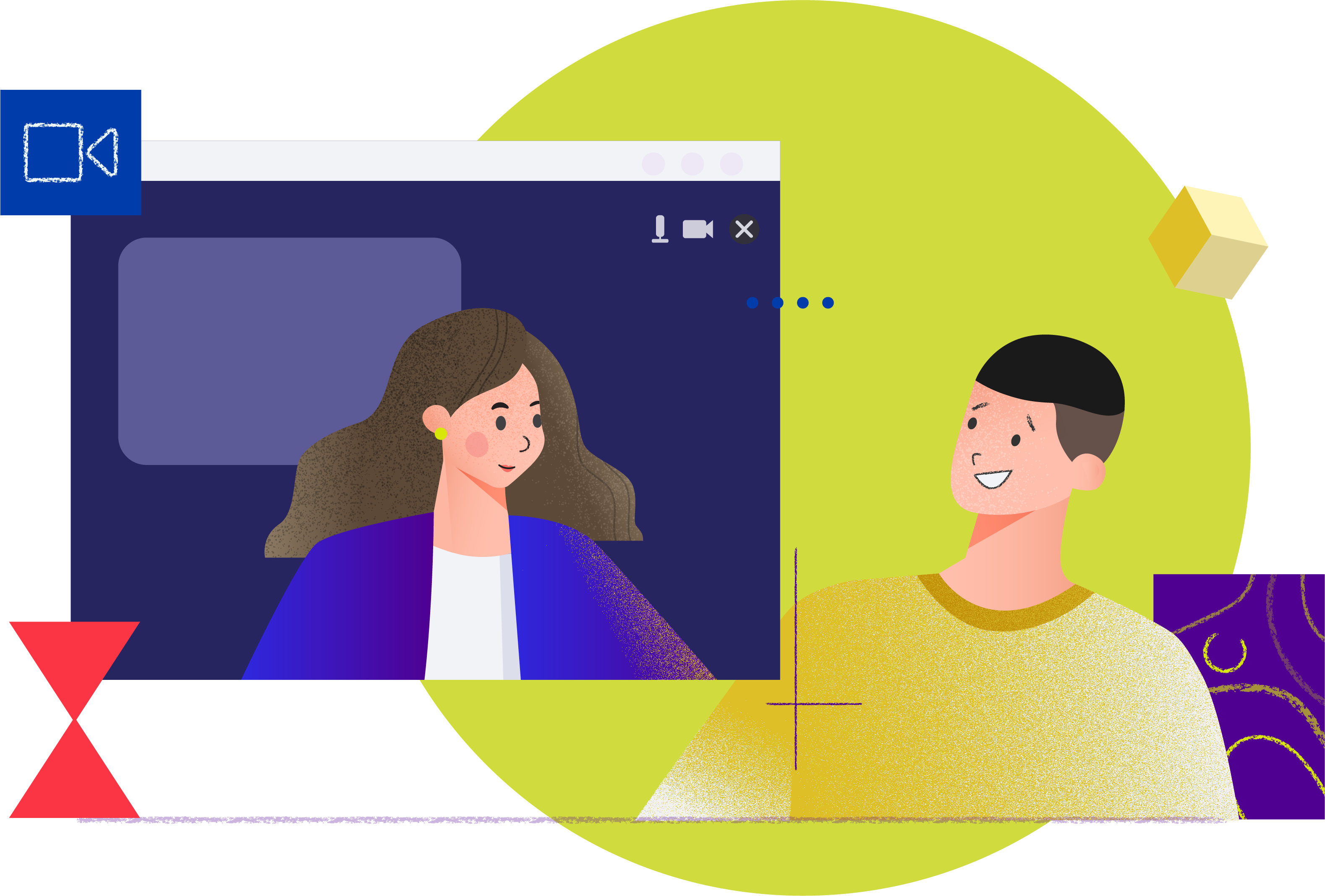 Online Tutoring Illustration